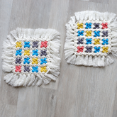 Macrame Table Coasters (Multicolored)